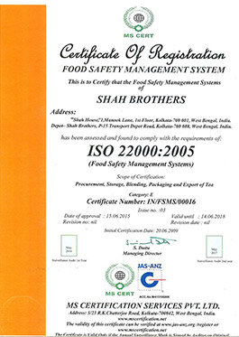 shah brothers certificate registration